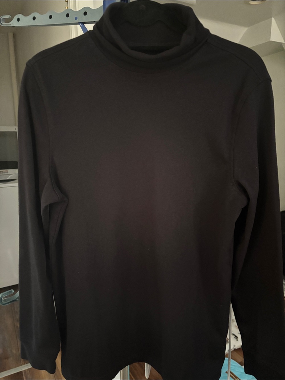 croft & barrow Black Turtleneck Long-Sleeve Shirt